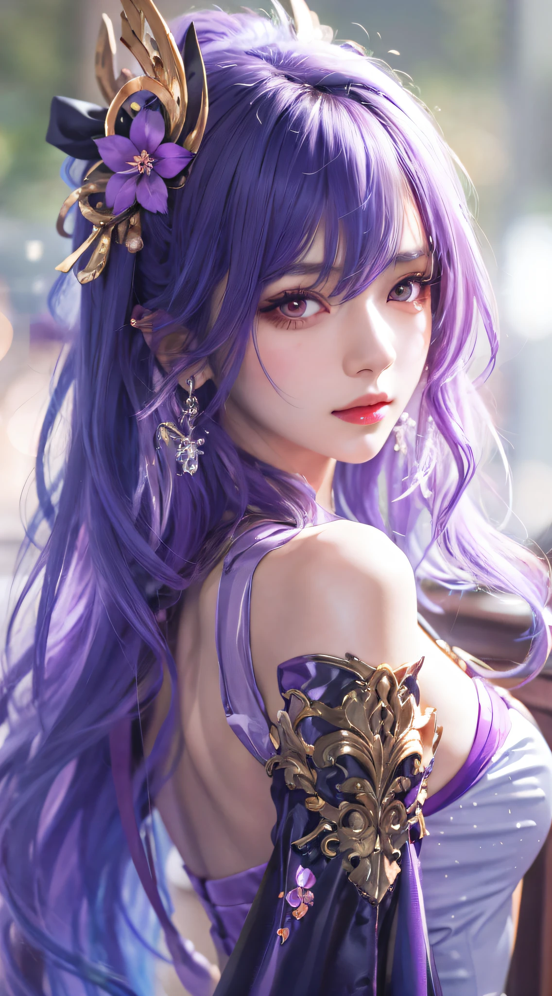 longeyelashes, solid circle eyes, light smile, fang, Blatant, Sexy, sedution, coquettish, long colored hair, Full body close-up, No clothing, Surrealism, 8k, super detail, ccurate, best quality, highres, textured skin, retina, high details, 8k
