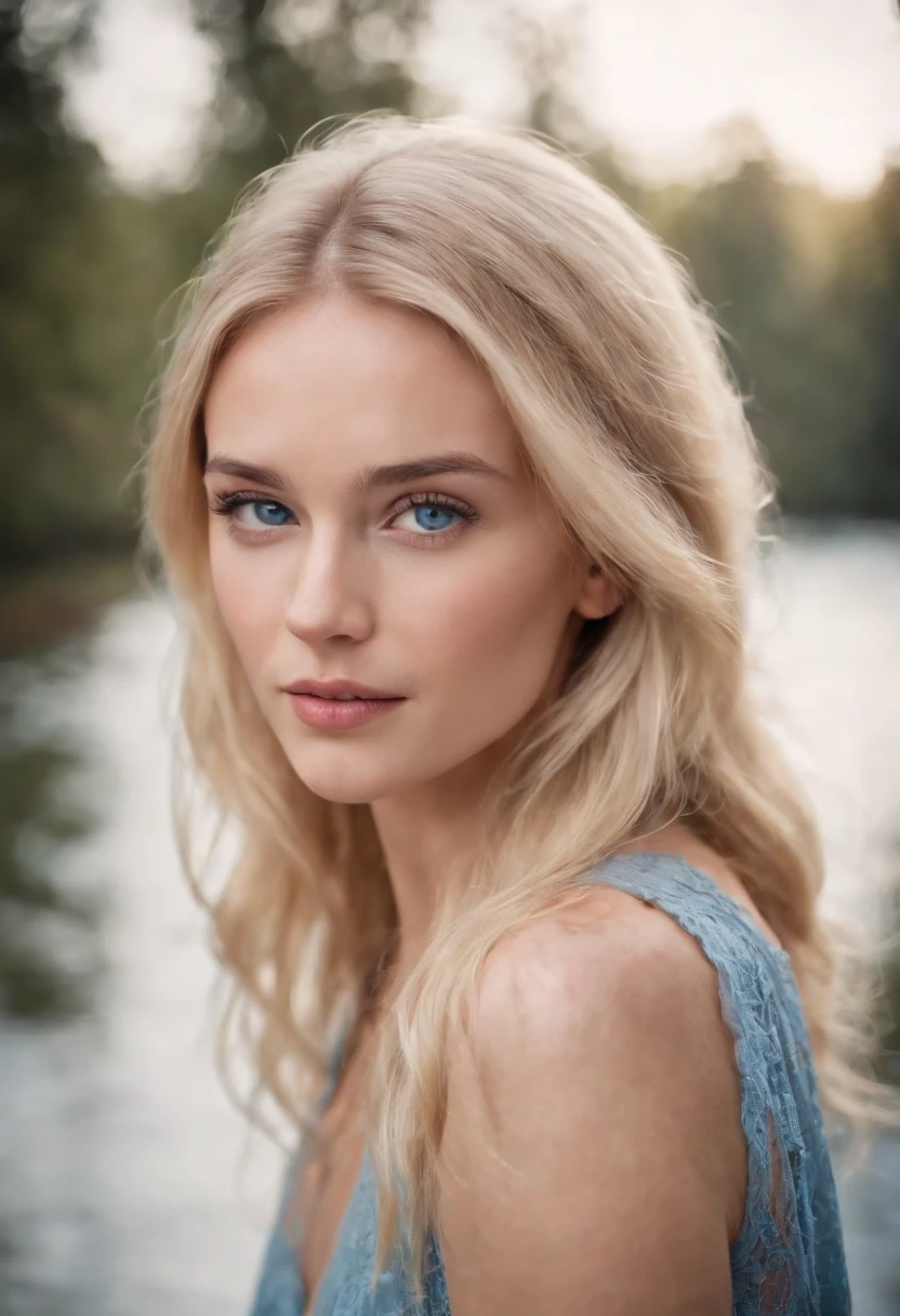 female women girl pretty blonde hair long, blue eyes,