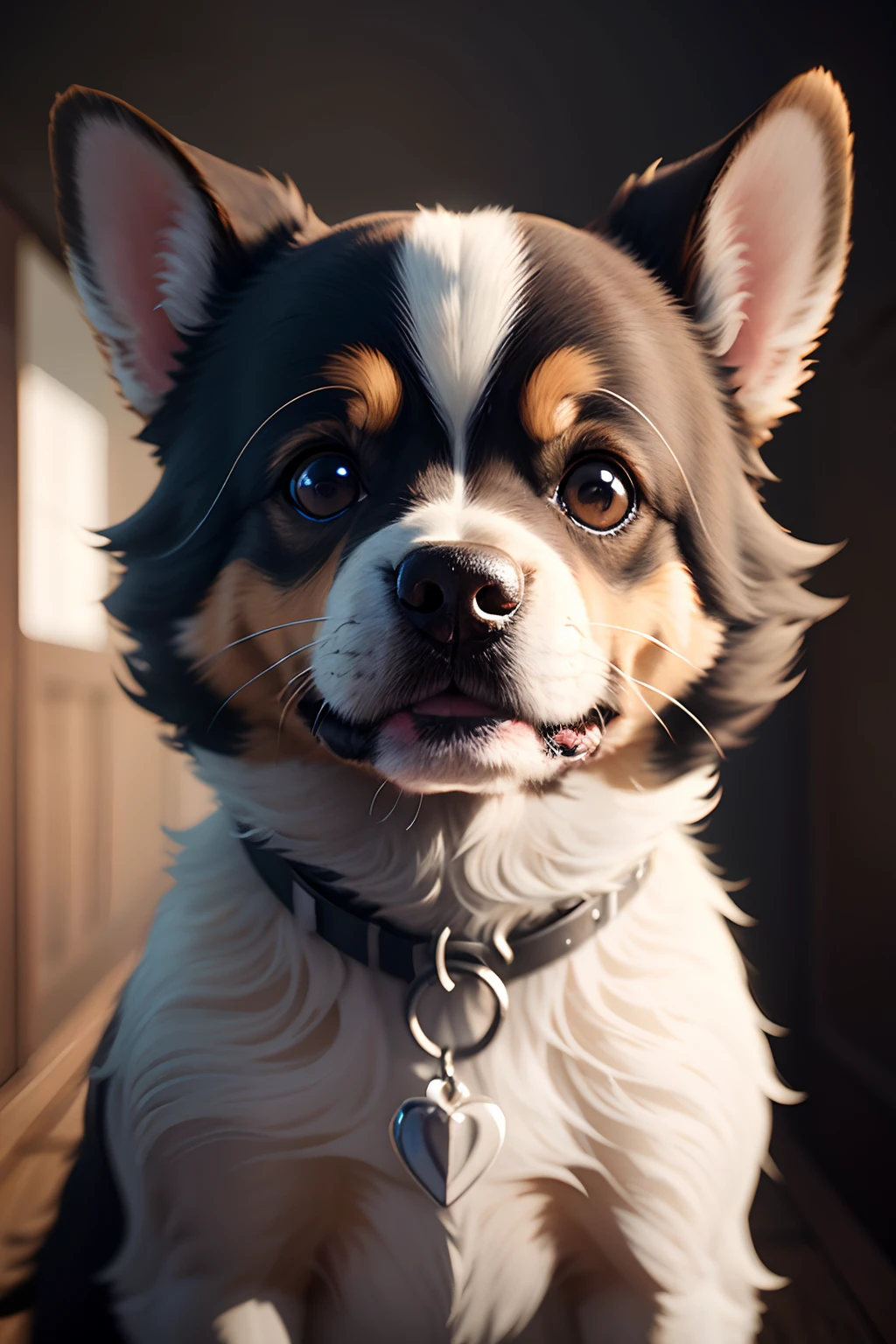 Cute dog headshot，photorealestic，ue4