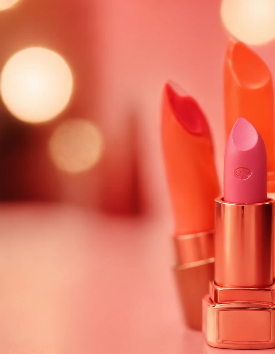 hearts and lipsticks by martines ayos, in the style of light pink and orange, neo-pop iconography, greg hildebrandt, jeannette guichard-bunel, tracey adams, raw emotion, mommy's on-the-phonecore
