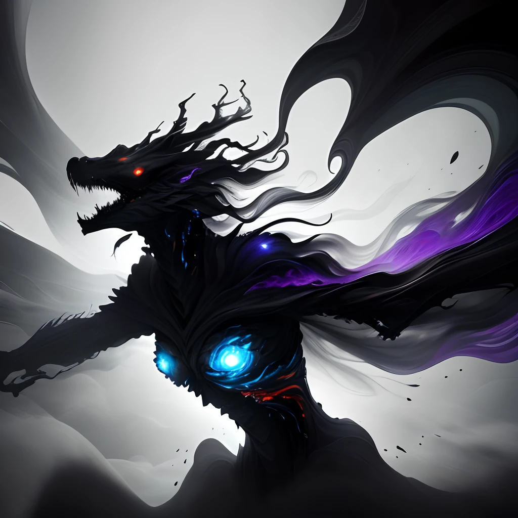 score_9, score_8_up, score_7_up, score_6_up, score_5_up, score_4_up, <lora:Shadow_Style_for_Pony:1> shadow dragon, black silhouette