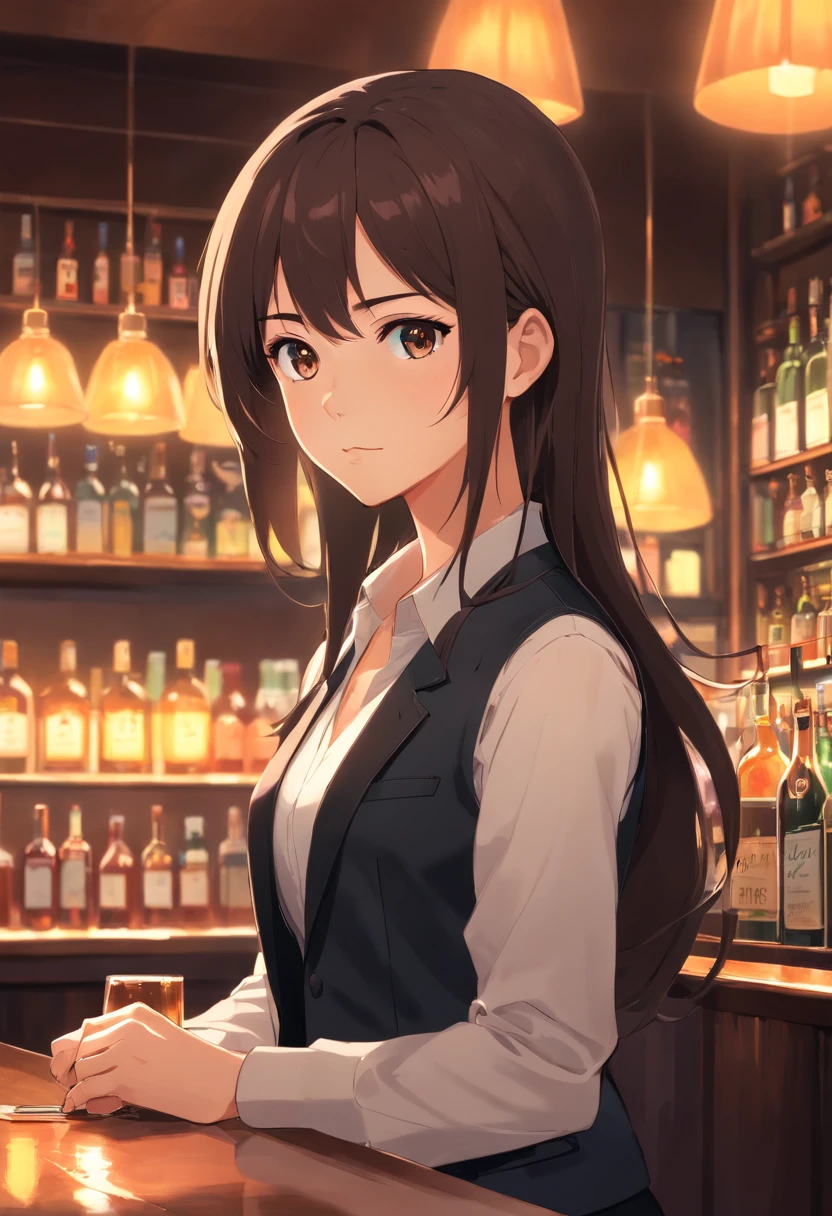 Woman At The Bar