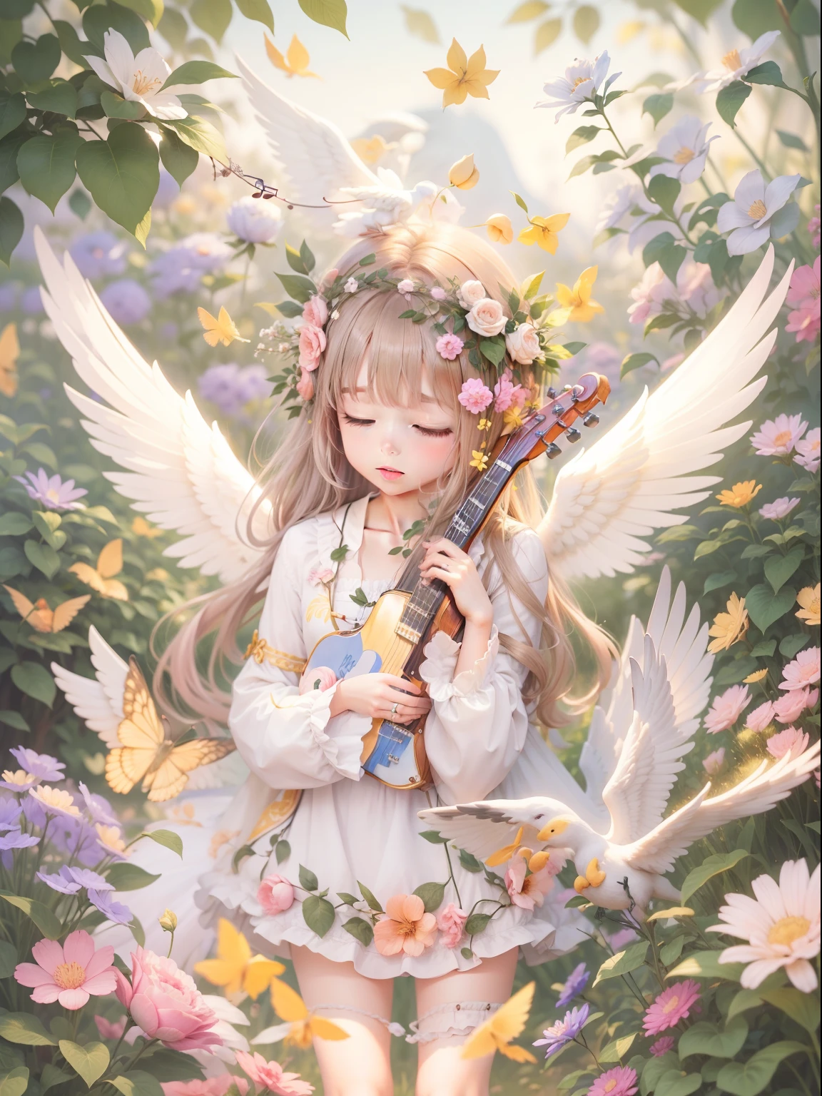 In nature、Cute Angels、musical note、harmony
