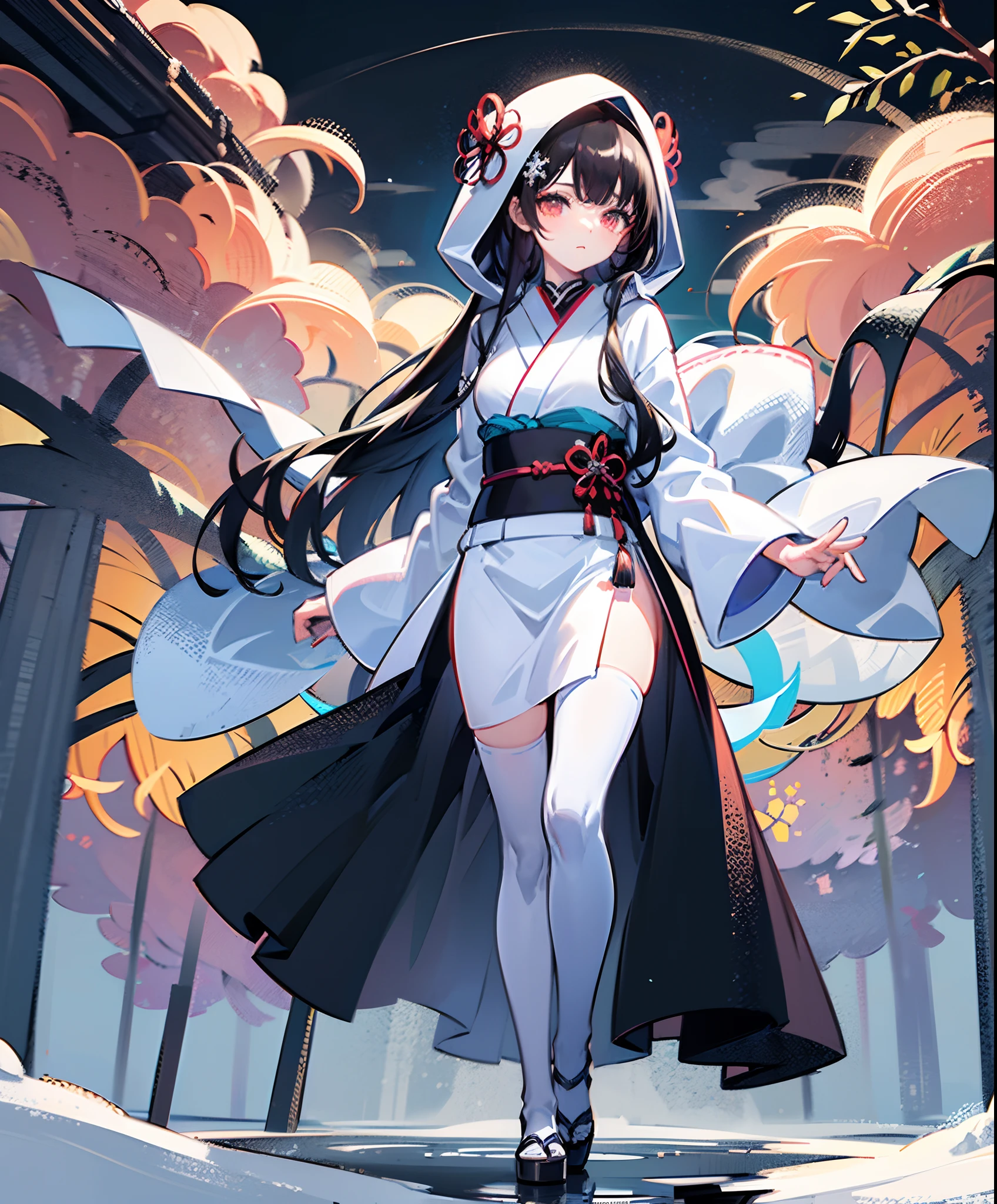 Masterpieces, (Illusion: 1.5), Ghost of a Beautiful Woman, White Costume, ((Death Costume)), (Sutra Mail), (Triangular Hood on the Forehead), (Kimono)), Monochrome, (Snowy Forest), (Dream: 1.5), Scary Dream, ((Dense Fog: 1.8)), ((Fog so thick that it is difficult to see)), Dry Ice, (((Coming out of dense fog: 1.8))), ((Image born from thick fog: 1.8)))), (Fog Dissipation: 1.5), ( Snow Storm: 1.5), In the Deep Forest, (Snow Falling: 1.5), (Anger), (Sad), (Melancholy), Beautiful Snow Woman, Beautiful and Beautiful, (Sea of Clouds)), ((Above the Clouds)), Night, (Pitch Black Darkness), (Snow Reflection Light), Black Hair Long, Hair Gloss, Snowflake, Snowflake Hair Ornament, Snow Mountain, Full Body, Black Hair Flying in the Wind, ((((Cloudy)))), Jet Black, (White Sigh: 1.5), Sigh becomes a Snowstorm, Foot, ( Snow smoke hides your feet: 1.5), snow smoke, (sigh: 1.5), 18 years old