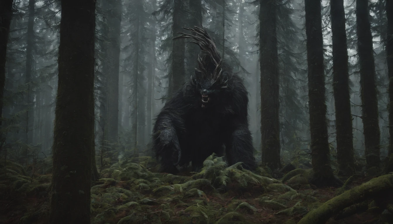 dark forest,A monster you've never seen before,hopelessness