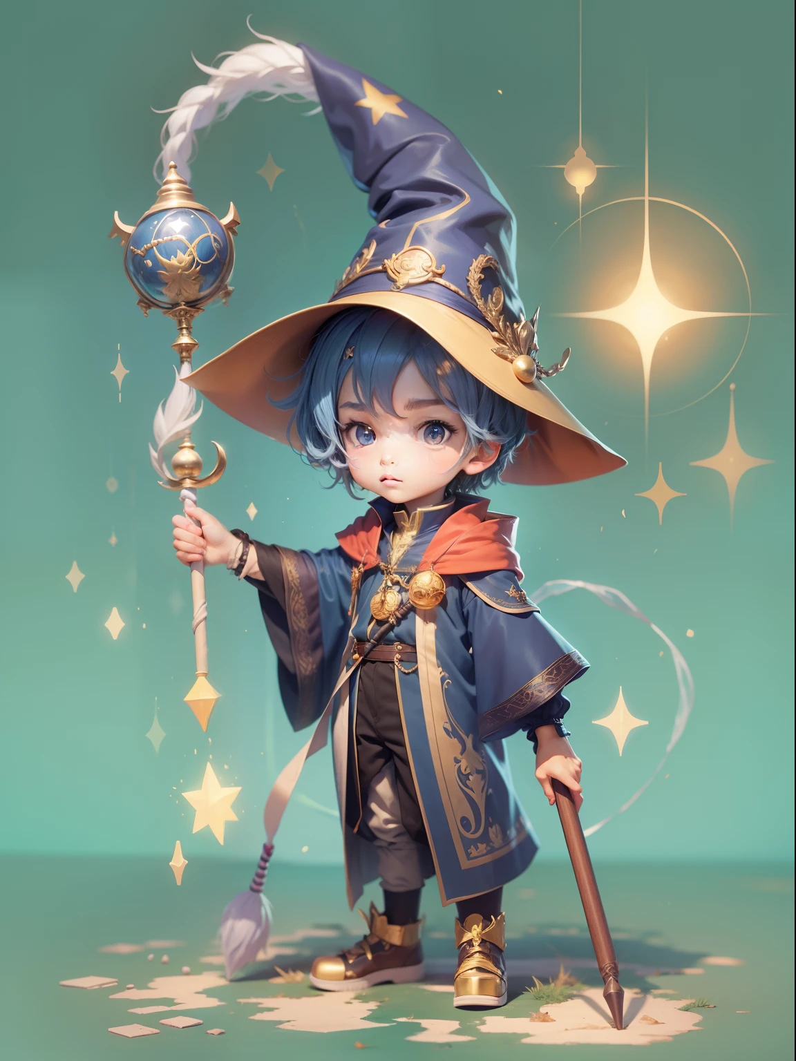 Cute Wizard Boy、Magic cane