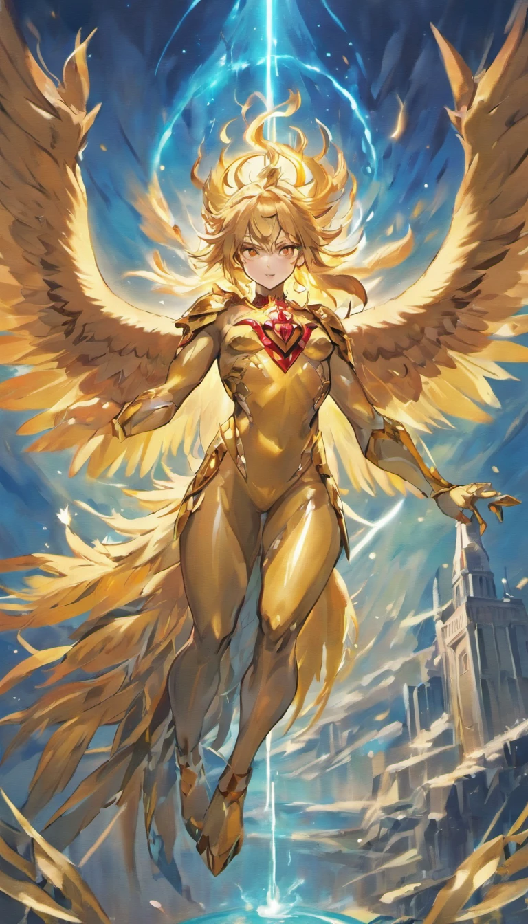 A majestic griffin, a mythical creature with the body of a lion and the head of an eagle, soaring through the skies with powerful wings. Its sharp gaze exudes fierceness, as its talons gleam with razor-sharp claws. The griffin is surrounded by an aura of sadness, adding depth to its immense presence. It is large and commands attention as it gracefully glides through the air with ease. The fantastical realm it inhabits is filled with mythical landscapes and magical creatures. The griffin itself is a symbol of intensity and the mythical monsters of legends.