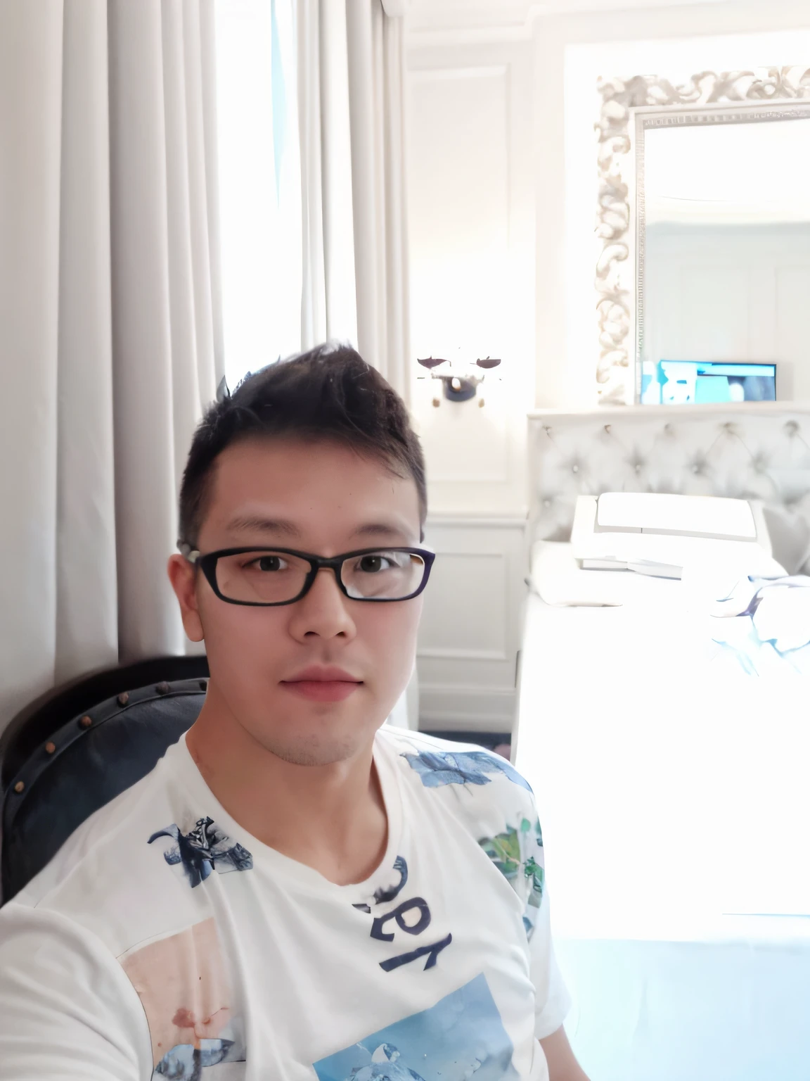 there is a man sitting in a chair with a laptop on his lap, 38 years old, 4 0 years old man, 3 , 3 6 years old old, 2 9 yearsears old, zeng ong chen, 35 ye5 years old, leng jun