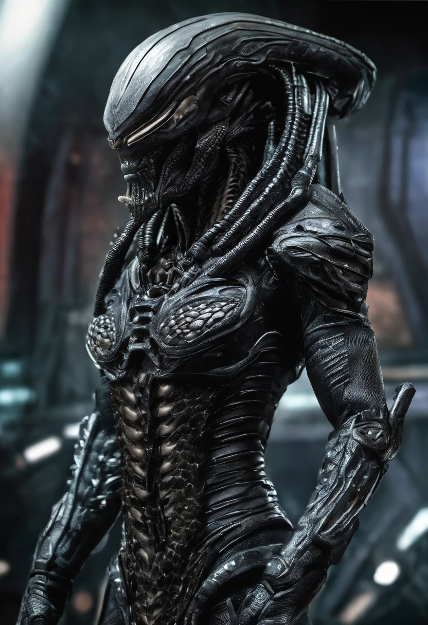 Predator,full bodyesbian,Snake scale armor,high - tech