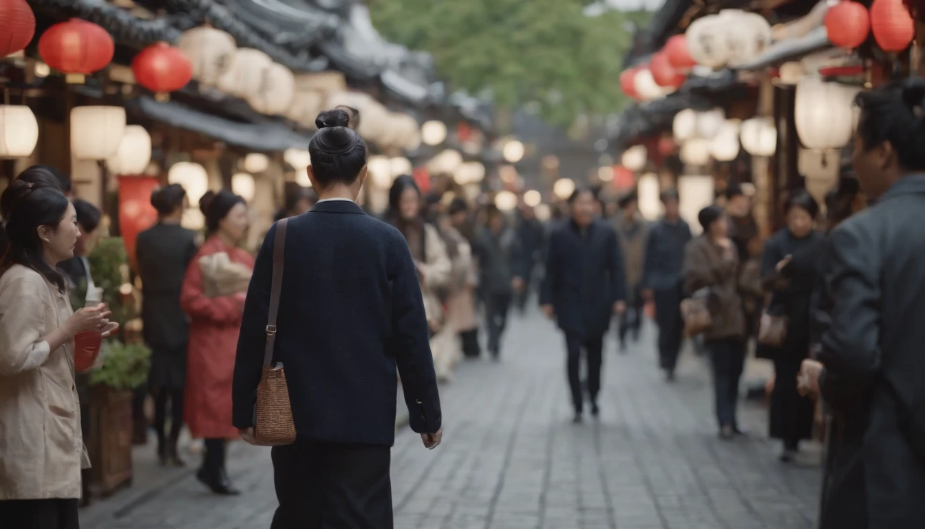 1960Chronological order of Japan,A bustling shopping street、wanting