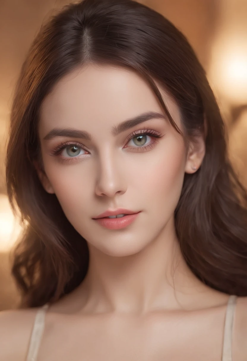 master piece, best quality, 1girl, (colorful), (finely Detailed beautiful eyes and detailed face),(finely Detailed beautiful whole body) cinematic lighting, extremely detailed CG unity 8k wallpaper, powerpower_csm, medium shot, brunet hair, yellow eyes, blushing, beautiful girl, full body shot, long brunet hair, cleveage, erotic lingerie, visible bellybutton, perfect body, laying on the bad, slender, thin, legs, sexy,