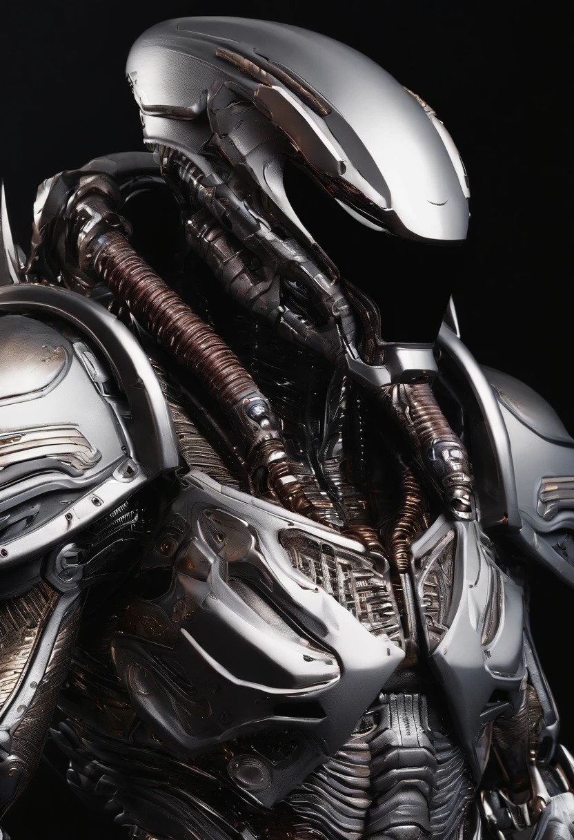Predator，full bodyesbian，Mechanical armor，high - tech，exquisite detailing，Laser eye