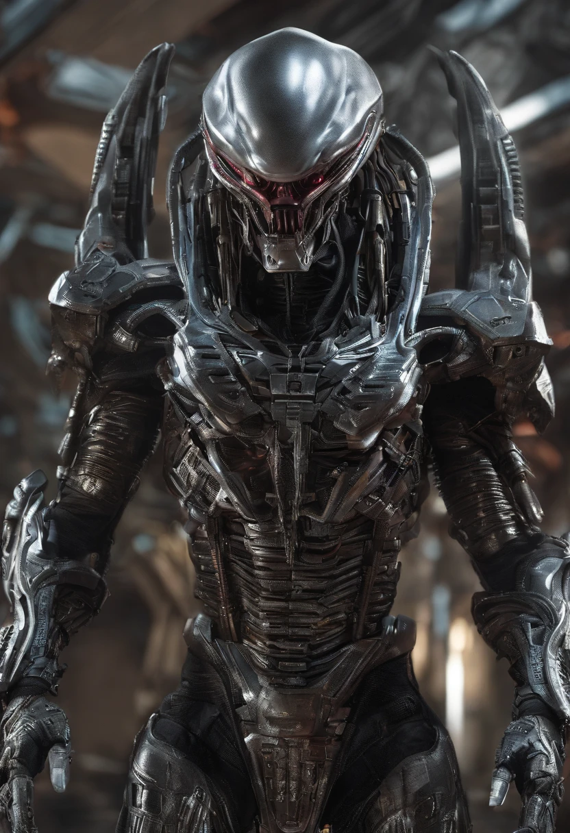 (((Extremely close-up Xenomorph Alien the eighth passenger Spiderman Marvel universe Front Images color Splash))) 