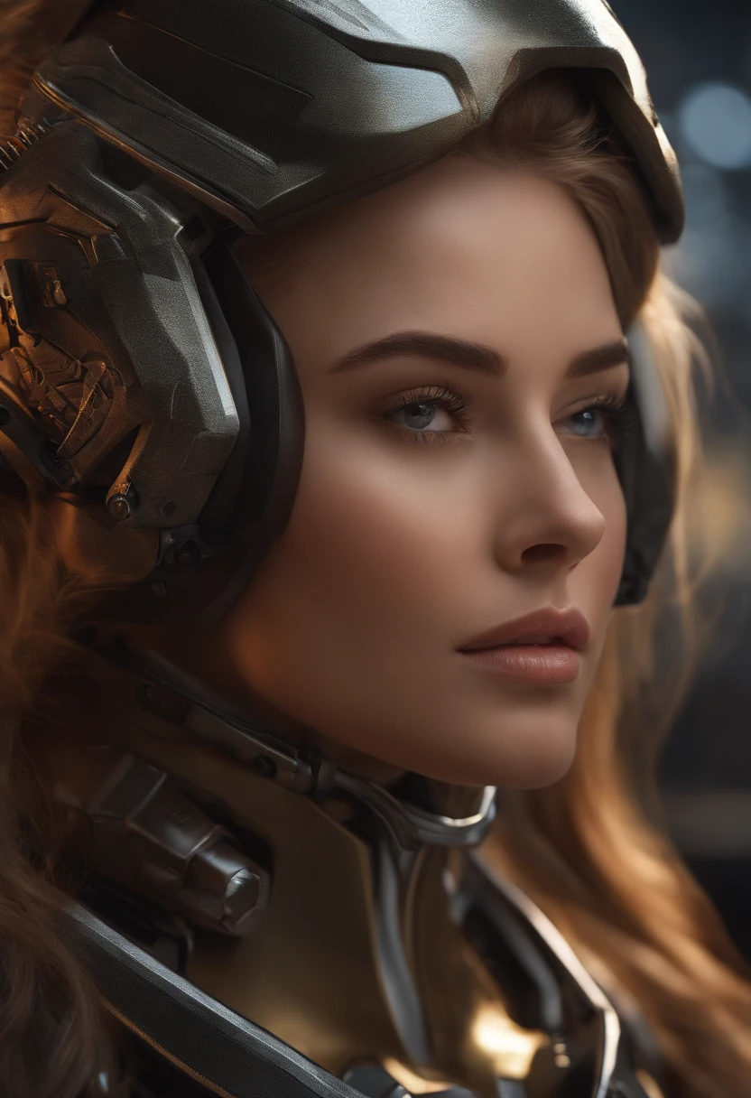 ultra-realistic realism，Beautuful Women，mechs