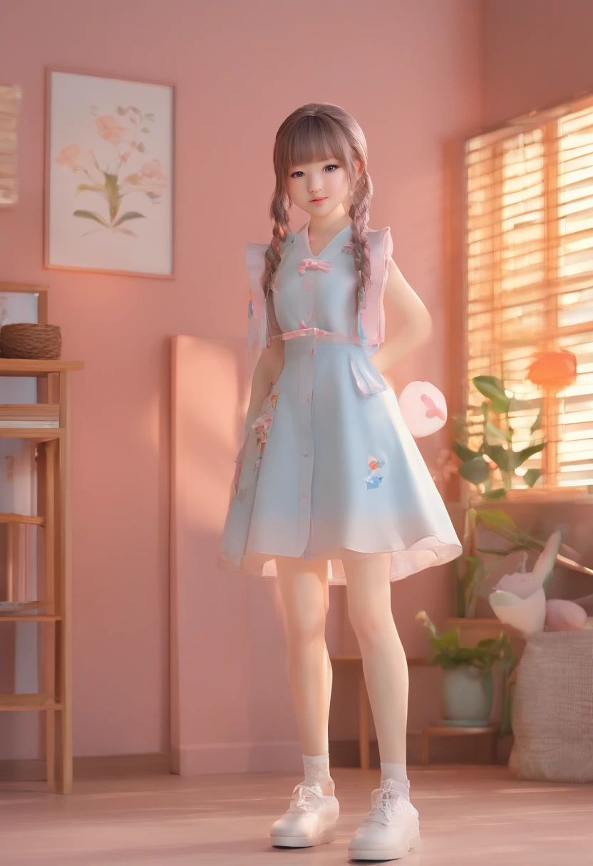 sleeveless、poneyTail、Japan girls、8K、LAW Photos、top-quality、masterpiece、reallistic、Photorealistic ultra-detail、1人、cute little、The best smile、beautidful eyes、Long、Perfect facial features、All Nude、
