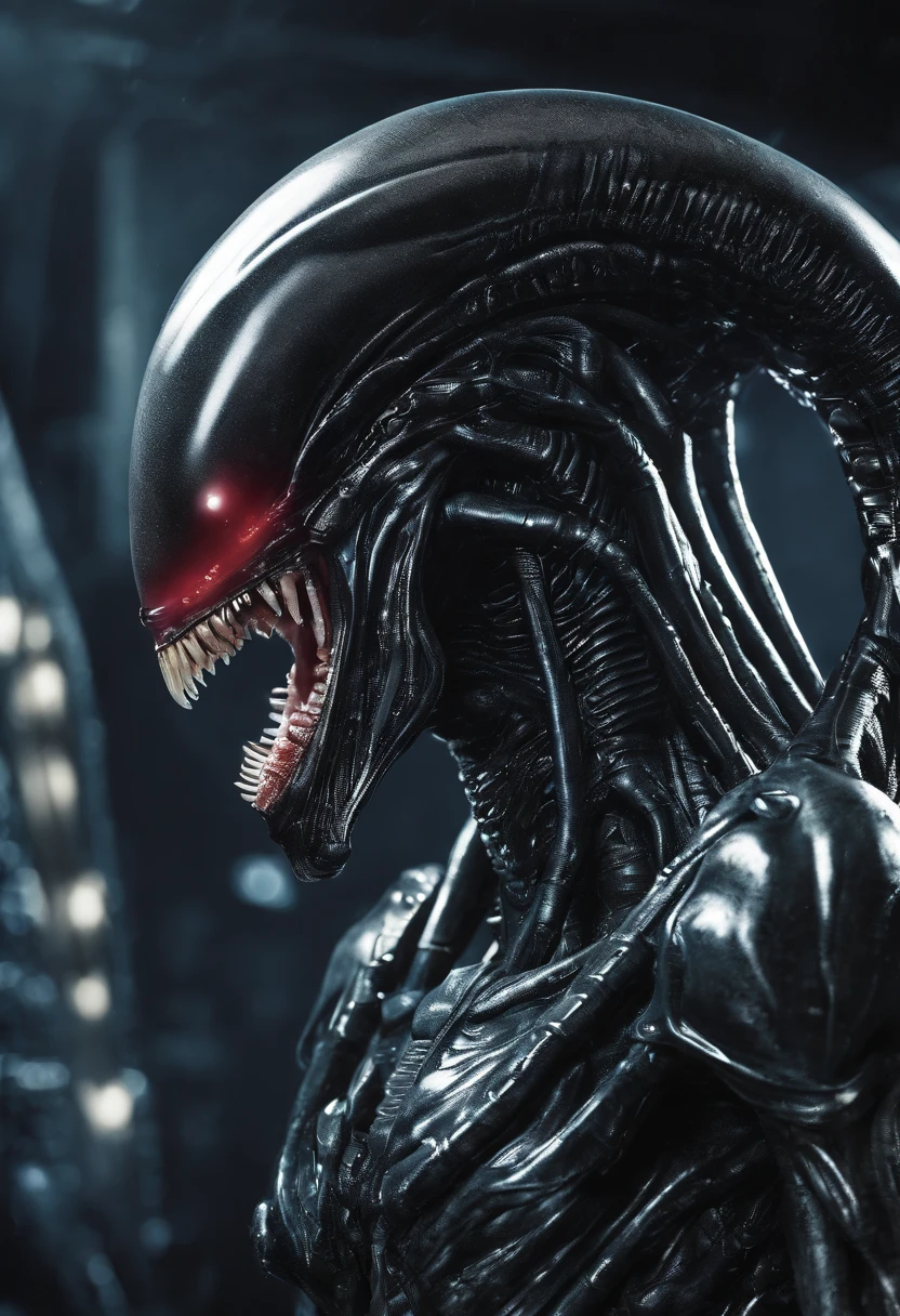 Xenomorph,Battle form,fully body photo,Delicate picture