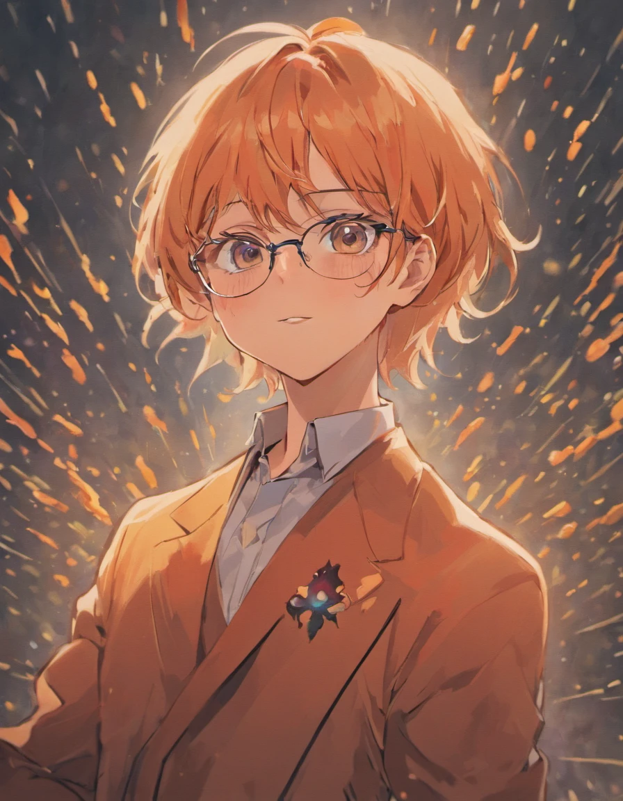 wears glasses，Carrot Man，mature