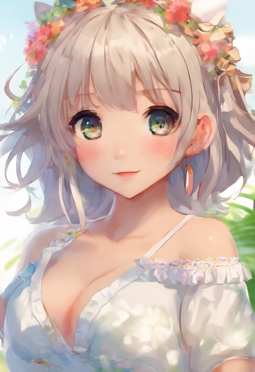 photographrealistic, 1 girl,25-years old, (top-quality:1.4), (White underwear), ((toppless)), (Black eyes), Detailed eyes, (Black hair), Short bob hair, (Beautiful breasts),Slender girl, looking for viewer、NSFW、Slender figure、Exposed small breasts、 Yui Arakaki、 There is a village frame pure、profetional lighting、Exposed、