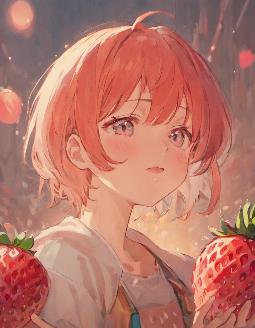 Strawberry Boy，There are freckles on the cheeks，Blushlush