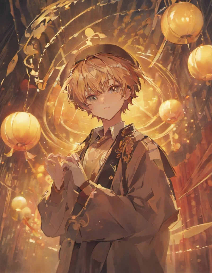 wearing hat,Apple Boy,Libido boy,vred,Apple in hand,Finger detail portrayal,Delicate hands