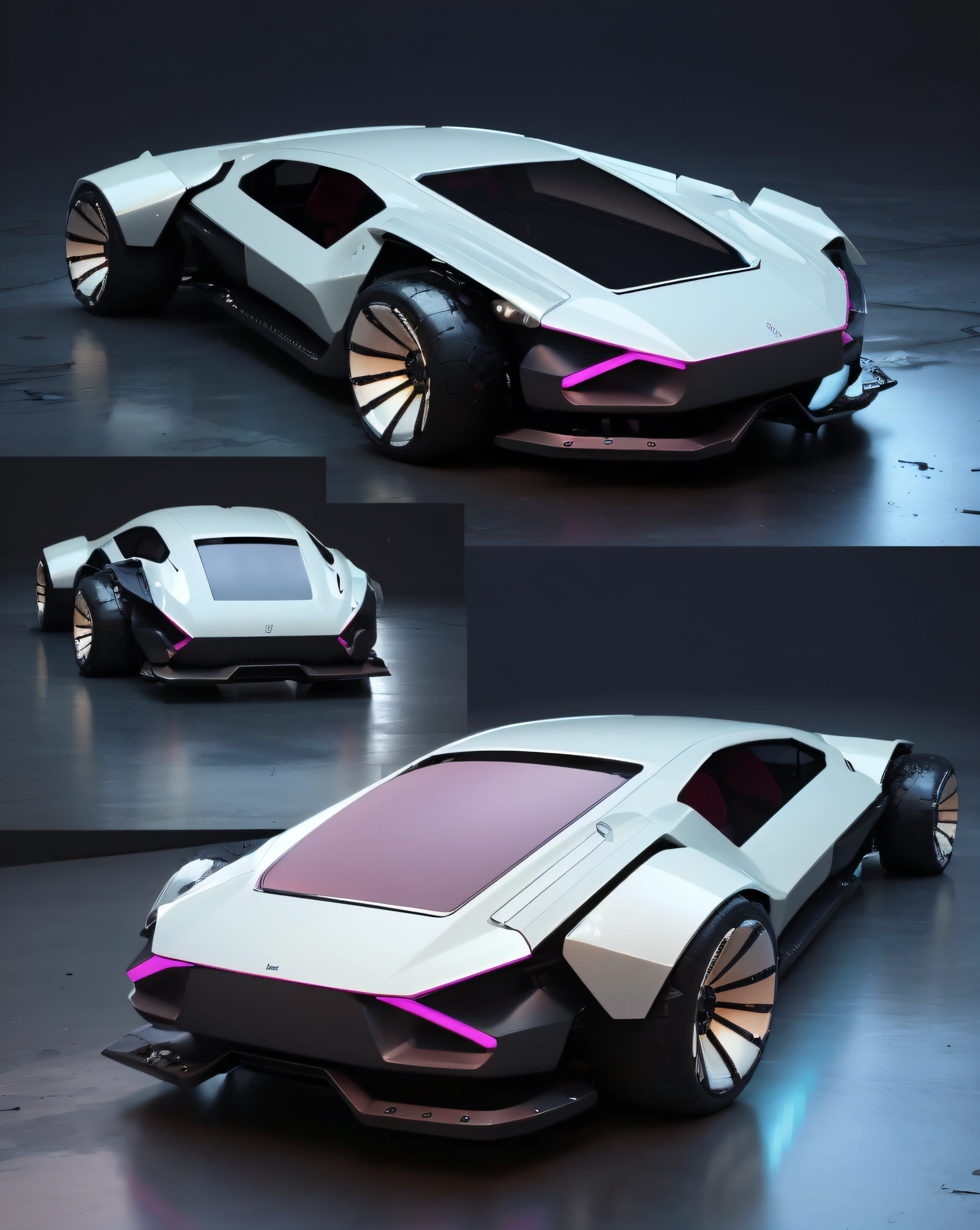 a concept car inspired by cyberpunk