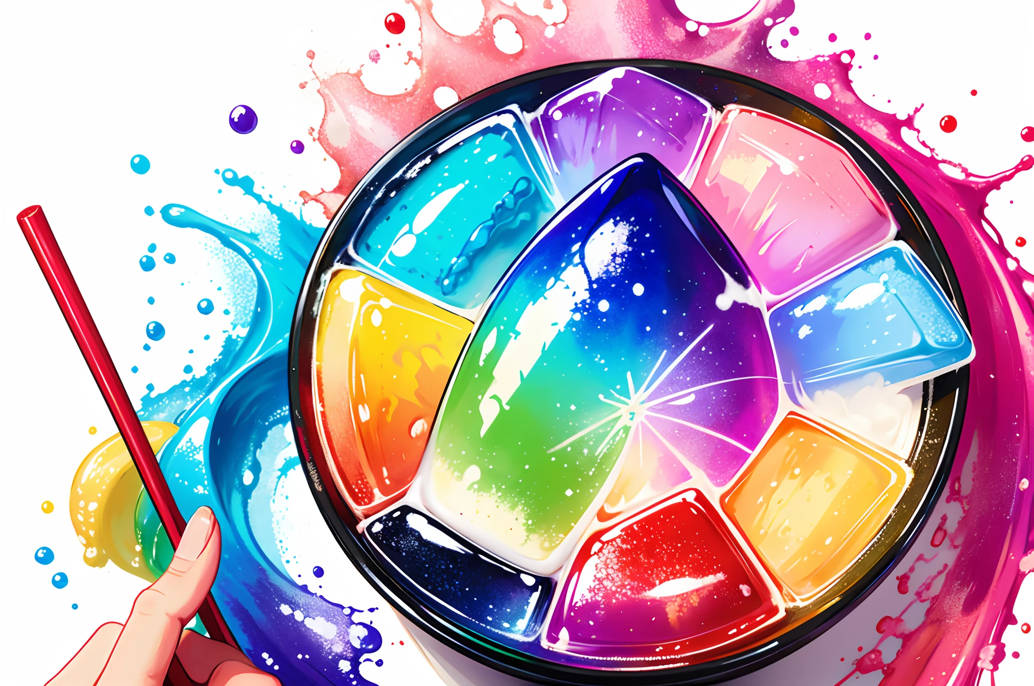 Colorful Stick Ice、Beautiful fece、Summer