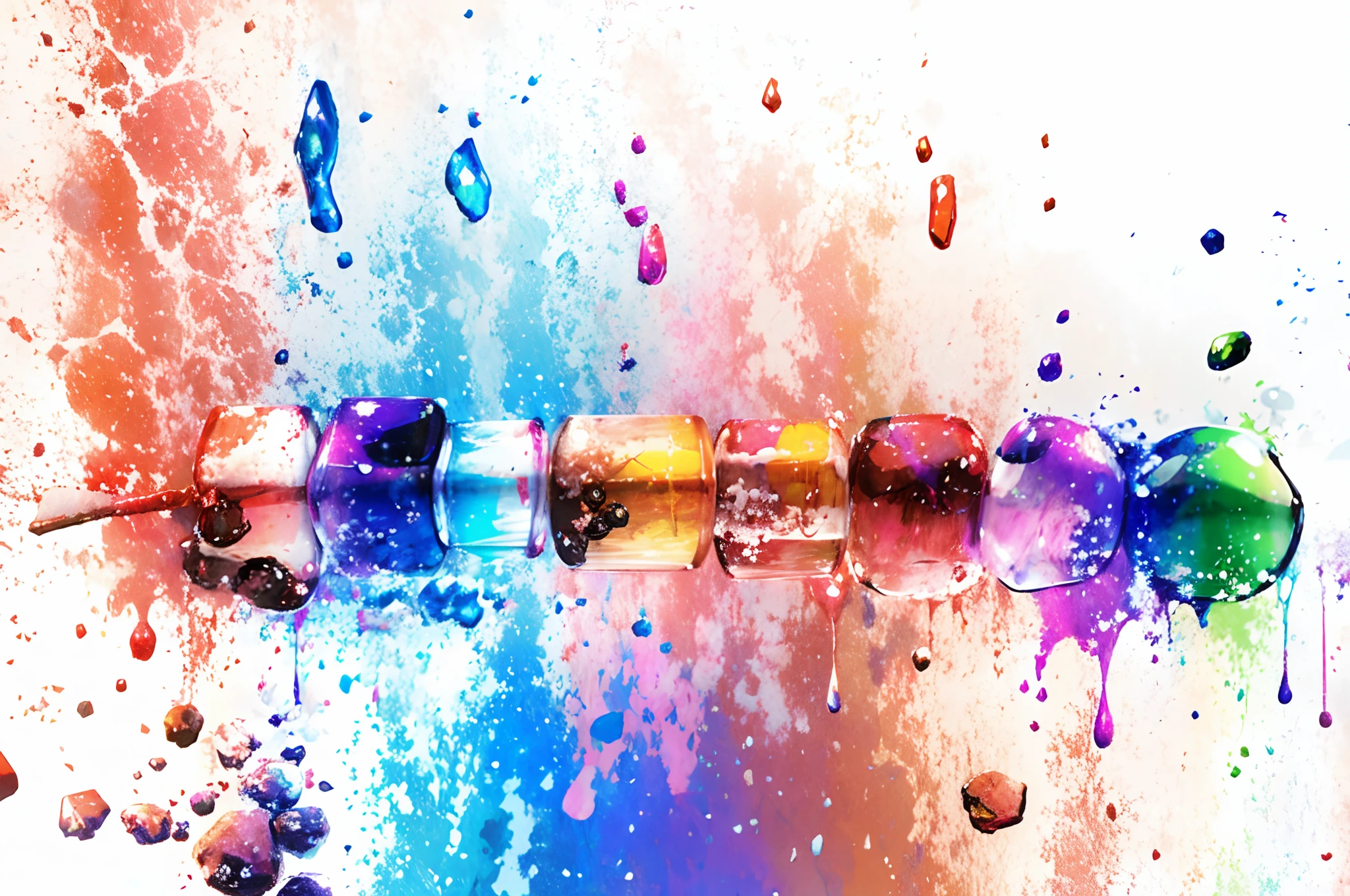 Colorful Stick Ice、Beautiful fece、Summer