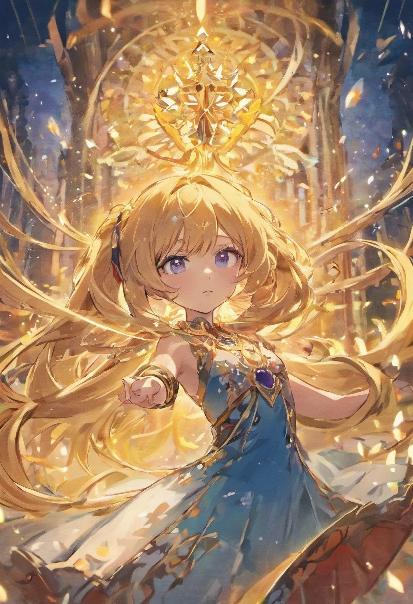 1girll, Long_Hair, Bright_Hair_Color, Seductive_Eyes, mysterious_expression, mature_Appearance, Glamorous_Outfit, Flowing_dress, elegant_jewelry, Intricate_decor, magic_sigature, Glowing_Accessories, potion, pergaminhos, Cute_accent, the bow, Ribbons, Flowers,