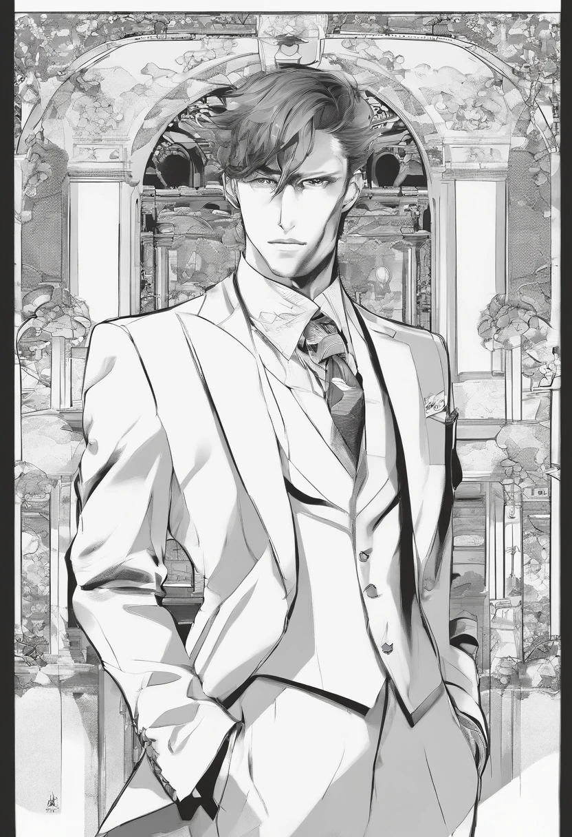 Ko Saito、28 year old, Smiling、High resolution photo of a handsome man in a suit, Facing the camera with a genuine seductive smile. The level of realism of the image is、Must be so impeccable that it becomes nearly impossible to distinguish it from the actual photo. The subject of the photo must resemble the character "Mutsu Kokonotsu" From the anime series, "Lighting in Dagaškahe should be soft and flattering, Highlights the intricate details of the suit and the facial features of men. The focus should be sharp, Accurately captures all nuances and expressions. This image must be in HD quality, Reflects the professionalism and sophistication of the subject.  --ar1:1--V 5.1