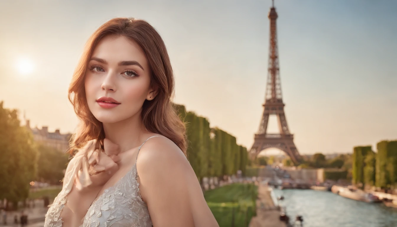 Wallpaper, photo, portrait, masterpiece, best quality.
Glamorous lady against the backdrop of the Eiffel Tower.
High detail, Highest quality image, magic, Cinematic lighting, professional, Detailed perfect face.
expressive cute happy eyes, 64k, masterpiece, realistic, Vibrant colors, UHD, perfect composition, beautiful, detailed composition, detailed octane rendering, ArtStation trends, photorealism, Detailed anatomy, Realistic proportions, Macro photography, close-up, super detailed, artstation trends , sharp focus, studio photo, complex details, high detail,