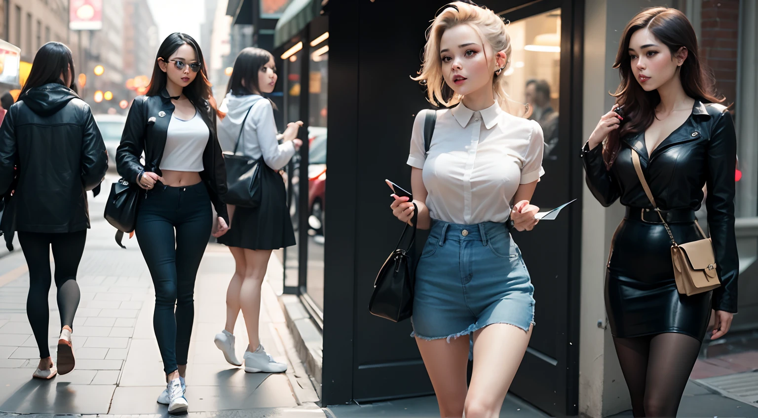 She was going out with friends.