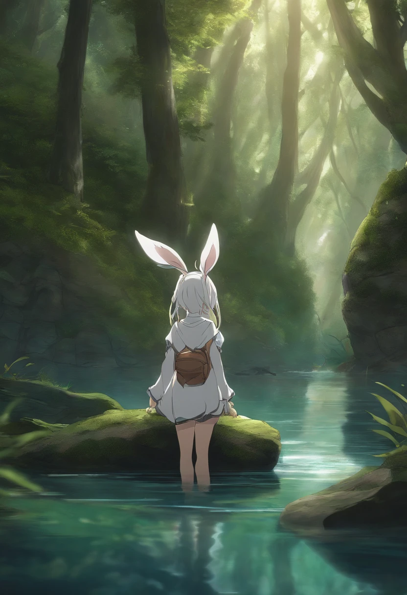 Nanachi, Made in Abyss, girl, Forest, Water, Nanachi