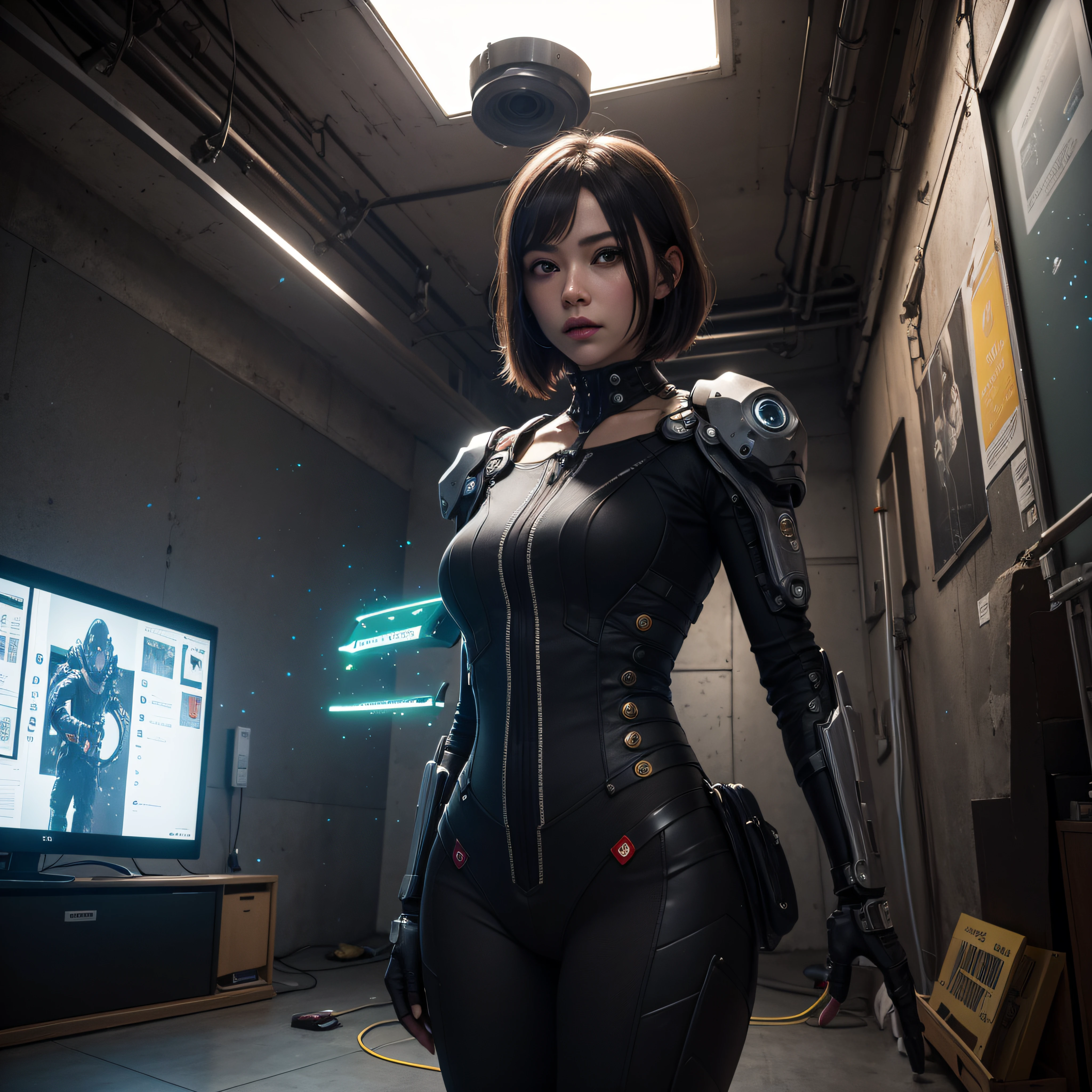 ((calidad superior)), ((obra maestra)), ((realista)), (Los detalles), (fotorrealista:1.5), puppet, marioneta de nadera humanoides tendidos en un piso de concreto, Science-Fiction, HDR, Trazado de rayos, NVIDIA RTX, Los ultra-Highres, Irreal 5, Sub-Surface Scatterring, PBR texturizado, Post-procesamiento, Anisotropic filtering, Profundidad de campos, maximum sharpness and sharpness, Regla de los tercios、8K RAW、(Luminescent Particles:1.4)、(super-detailed CG、Unidad 8k Fondos de pantalla、lighting like a movie、destello de lente、foco nítido、Arte cyberpunk、arquitectura cyberpunk