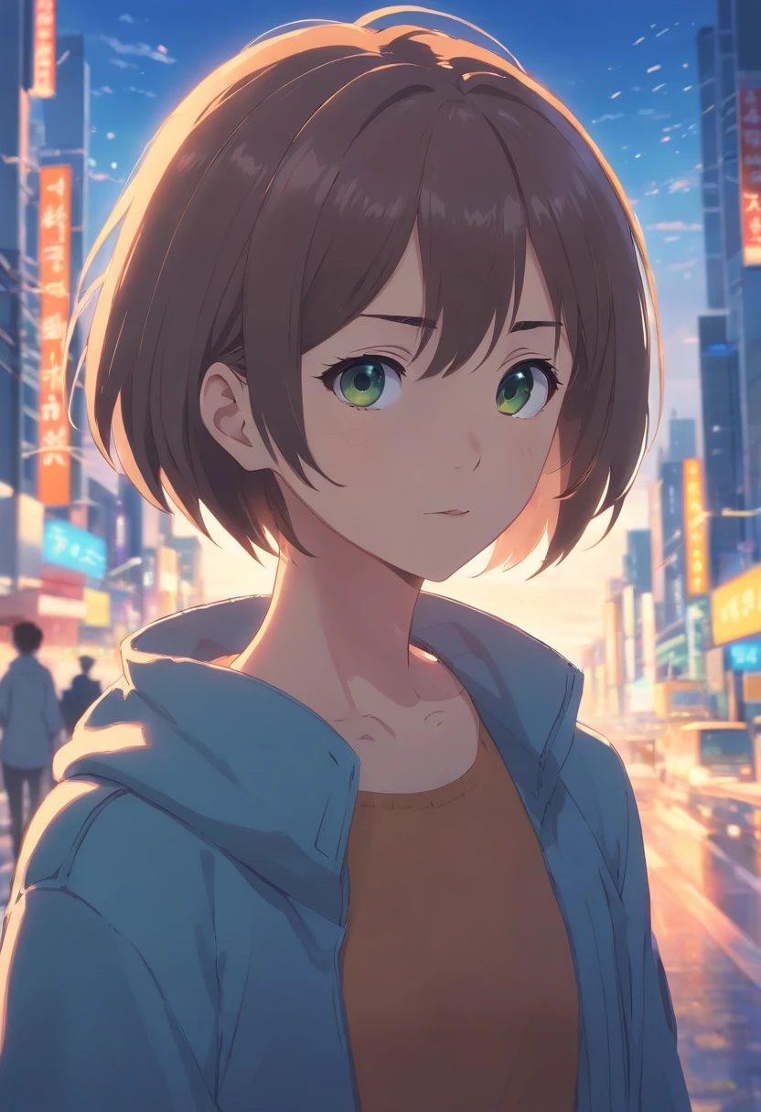 Short-haired girl