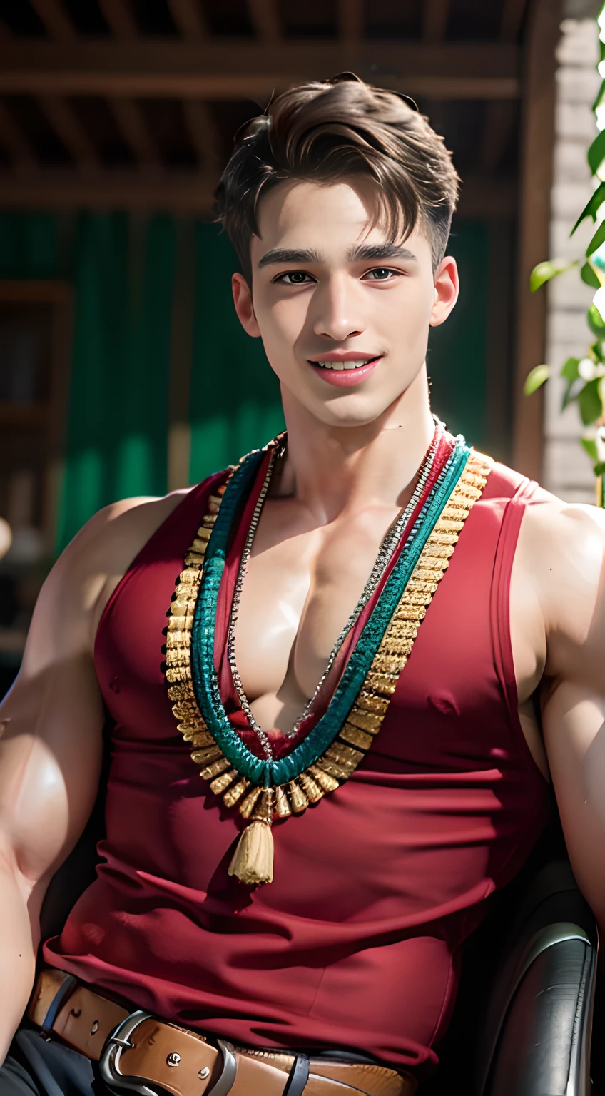 handsome man in his 20s, Pietro Boselli, mischievous smile,
