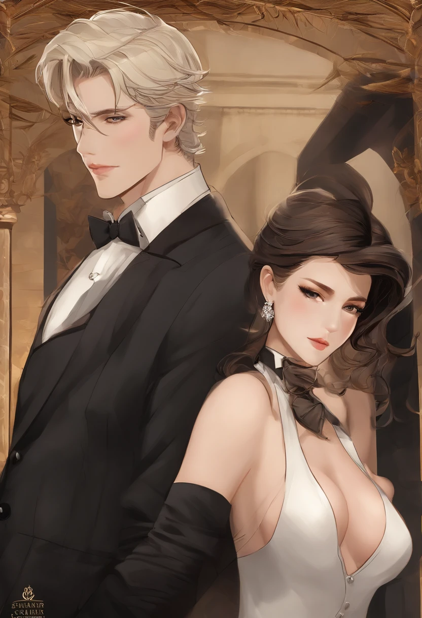 oben、Machen Sie einen gutaussehenden Mann in seinen 30ern in einem schwarzen Anzug und Krawatte, CEO, braune Haare und Bart, (Mann in schwarzem Anzug und Krawatte), ), (Verwenden Sie einen Bart,) Attractive and serious appearance, kurzes dunkles Haar, Stilvoll und elegant, Shaving with a perfect fit and a strong body, (High quality, Realistische Bilder), Dunkles Schwarz und Licht auf Bildhintergrund, Filmstil, ((Top quality, 8K, Meisterwerk), Ultra-Hi-Definition-Foto, (beautiful faces detailed, Detailliertes Hautbild, Hyper-detailed body:1.1)