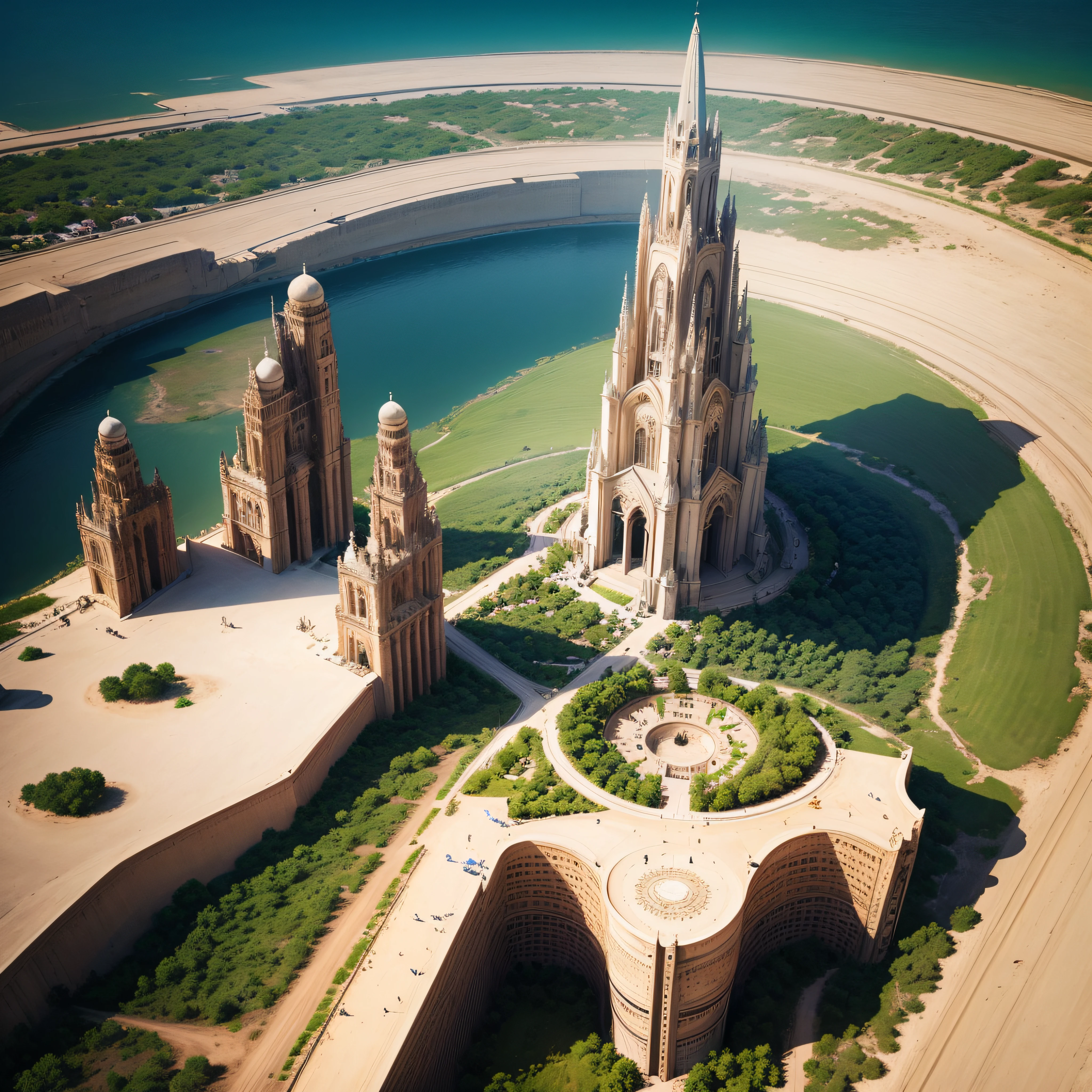 Images of wonders seen from above, seen from afar, are sharp and realistic
