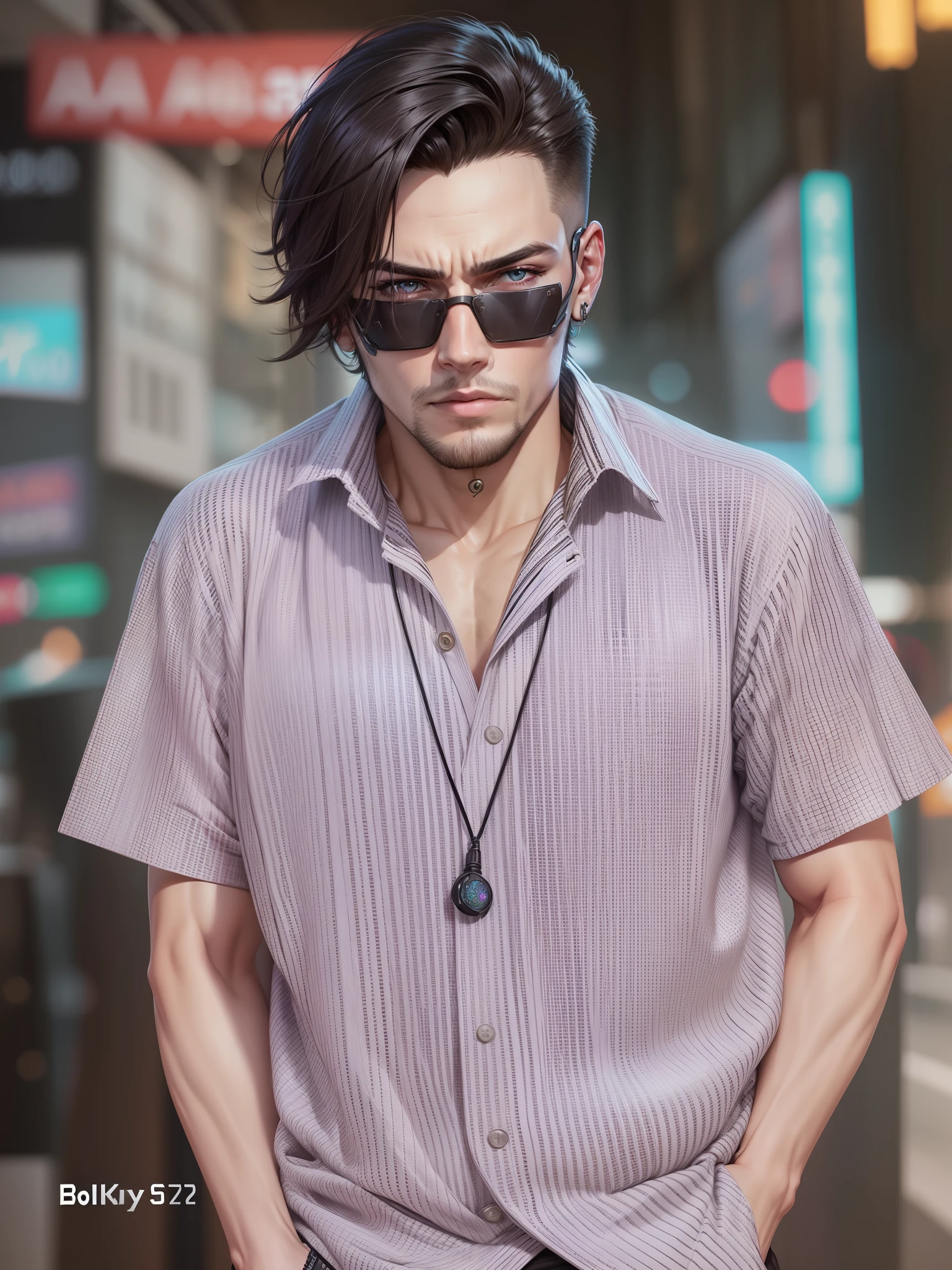 Change background cyberpunk handsome boy, realistic face, 8k, ultra realistic