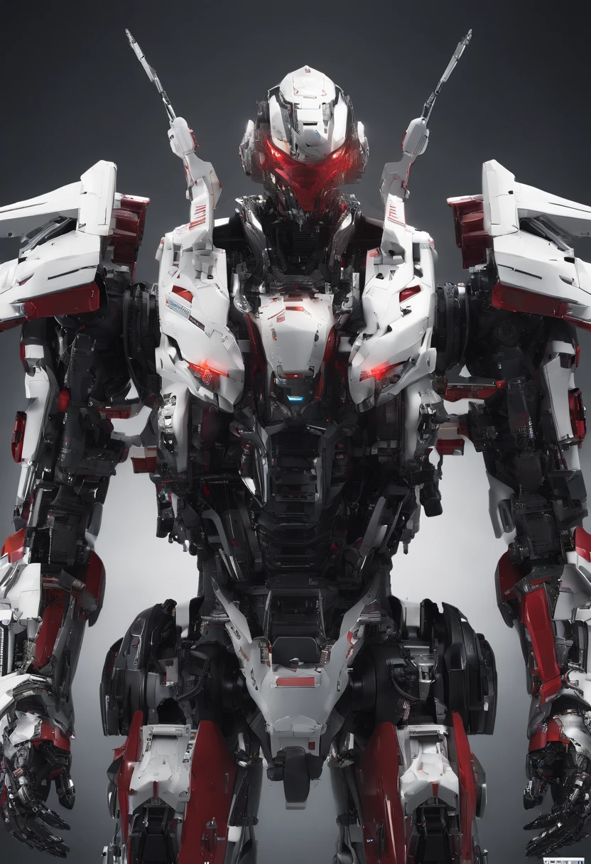 tmasterpiece,Best quality at best,high high quality,the Extremely Detailed CG Unity 8K Wallpapers,(full body shot of:1.4),The vast sky,One hand holds a sword,Close-up of robot in red and white suit, modern mecha anime, Japanese ironclad knife, Knight of the romantic universe,anime robotic mixed with organic, mecha anime, anime large mecha robot, cool mecha style, eva unit 0 1, anime robots, Extreme Gundam, full body mecha suit,Mecha, sharp high quality anime, evangelion third impact inspired,Set in a mysterious world full of elements of war,art stations,digital illustrations,复杂,Uptrend,pastel colour,award winning photography,depth of fields,hdr,blooms,color difference,真实感,The is very detailed,Art Station trend,CGSociety trends,复杂,high detal,dramatics,Midjourney Art