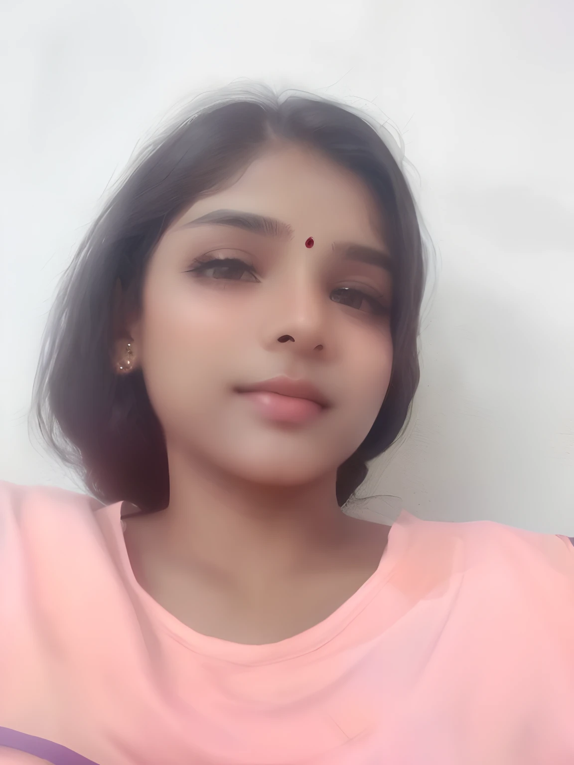 there is a woman sitting on a couch with a remote control, foto Selfie, assamese, com rosto preciso, Indian girl with brown skin, Selfie, estudante, non blurry, Nivanh Chanthara, imagem retrato, non blurry, taken with the best dlsr camera, foto atraente, imagem desfocada, 3 0 anos de idade mulher