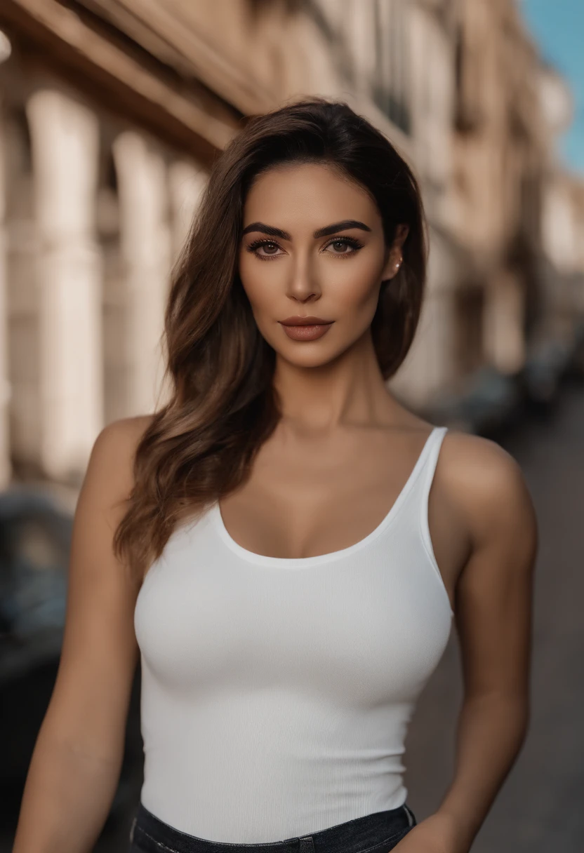 Home
Studio
Model
Personal
Generate
L
Lexis Jerry
Gabriele Ribeiro
((realistic lighting, best quality, 8k, master part: 1.3)), Clear focus: 1.2, 2Menina, figura perfeita: 1.4, ((cabelo curto bob)), (White tank top and high-waisted black jeans and a white sneaker: 1.4), , Cara super fina, Olhos Finos, double eyelids, Woman is posing seductively while wearing cap on street, inspired by Gina Pellón, instagram, Tachisme, Violeta Myers, Lorena Avarez, olivia culpo, Alanis Guillen, Parece Laura Barriales, Sofia Mudd, curtido ameera al taweel, mulher iraniana bonita, imagem de corpo inteiro