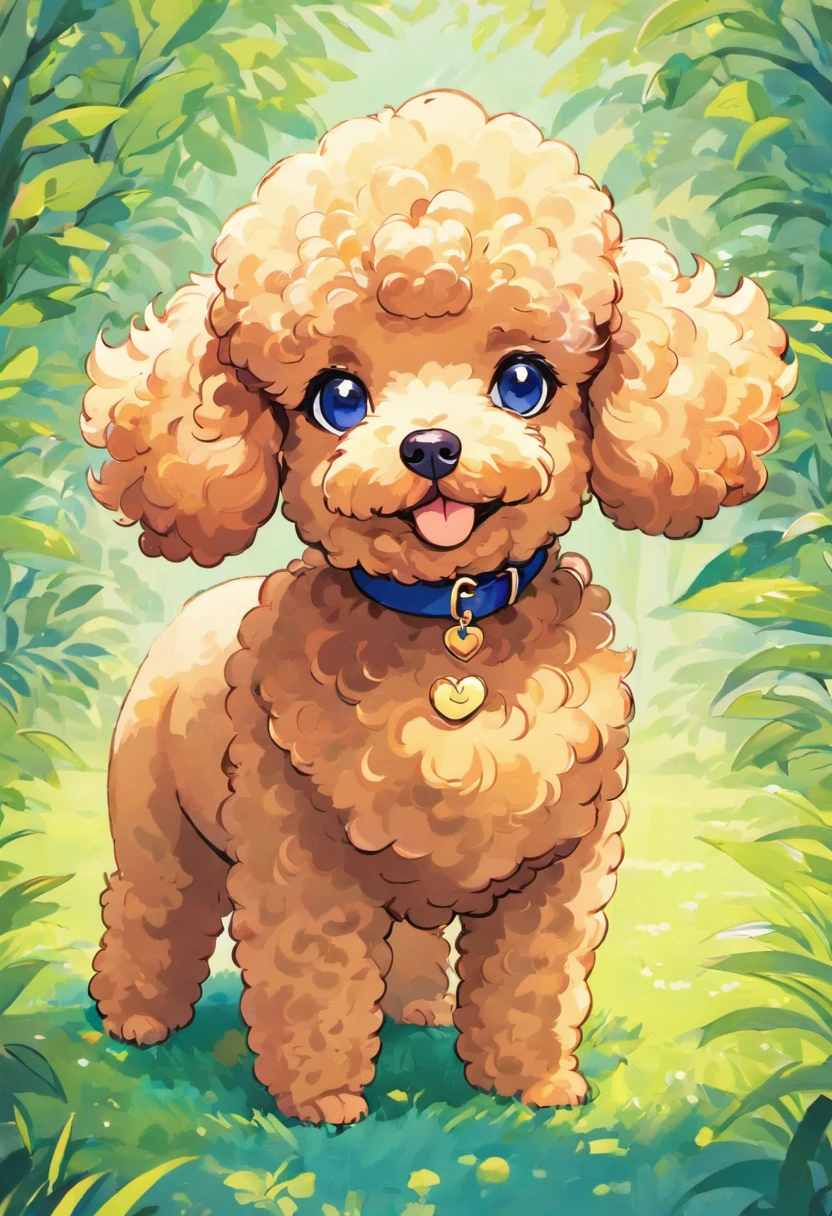 Certainly! Here's a description of a Miniature Poodle illustration in Naoki Saito's style:

"Behold a stunning work of art in Naoki Saito's signature style, featuring the charming and elegant Miniature Poodle. This exquisite illustration captures the essence of this beloved breed with a touch of grandeur and mystique.

The backdrop of this masterpiece transports you to a whimsical realm, where the Miniature Poodle takes center stage. Its fur is depicted with intricate attention to detail, showcasing every curl and wave, while the eyes hold an air of wisdom and grace. The Miniature Poodle's pose exudes a regal and confident aura, reflecting the breed's proud demeanor.

Naoki Saito's use of rich, vibrant colors brings life to the artwork, making the Miniature Poodle stand out against the backdrop of lush scenery. Each stroke of the brush tells a story, evoking a sense of wonder and admiration for this enchanting creature.

This illustration is more than just a visual delight; it's a testament to the skill and artistry of Naoki Saito, inviting you to immerse yourself in a world where the Miniature Poodle reigns supreme. Whether you're a fan of art, dogs, or both, this piece is sure to captivate your heart and imagination."

Feel free to use this description for your Miniature Poodle illustration in Naoki Saito's style!