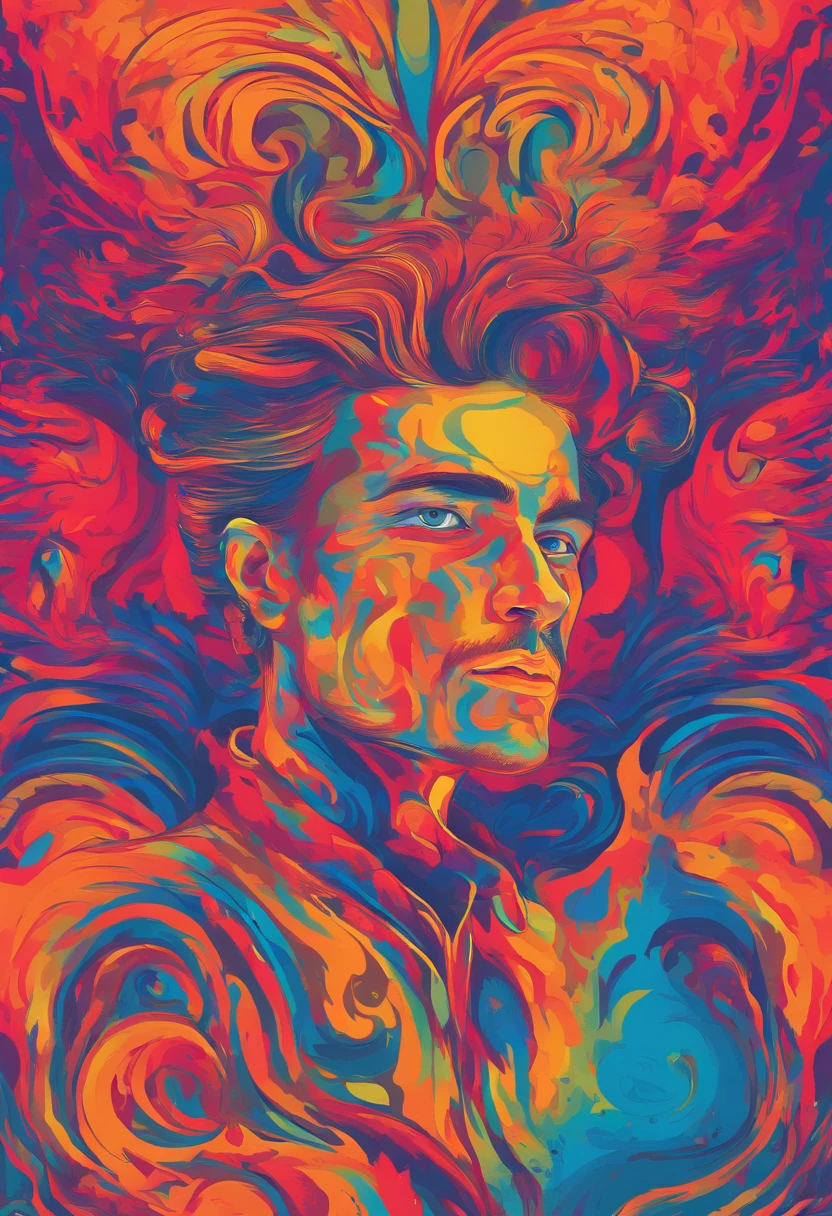 The handsome man's face loomed in the flickering blue light, his hair looked as if it had just been washed and dried, and his eyes looked gloomily into the camera