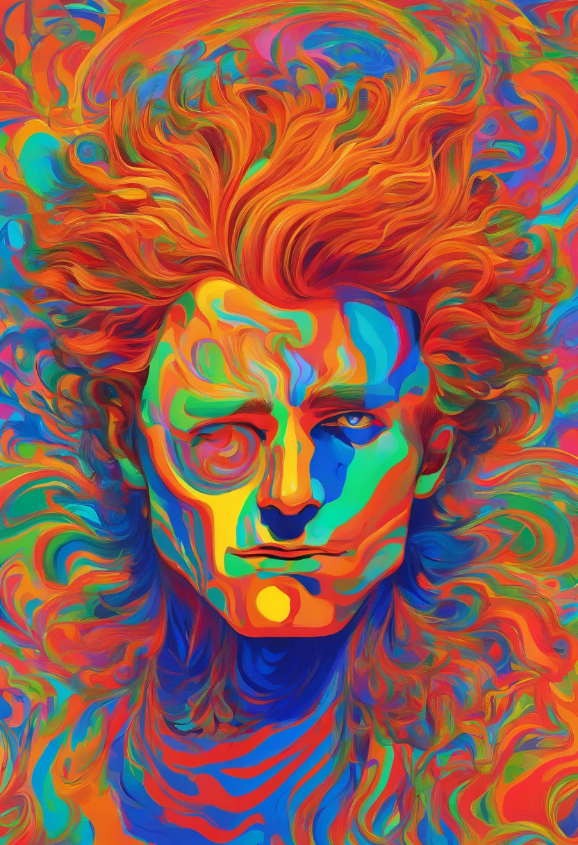 The handsome man's face loomed in the flickering blue light, his hair looked as if it had just been washed and dried, and his eyes looked gloomily into the camera
