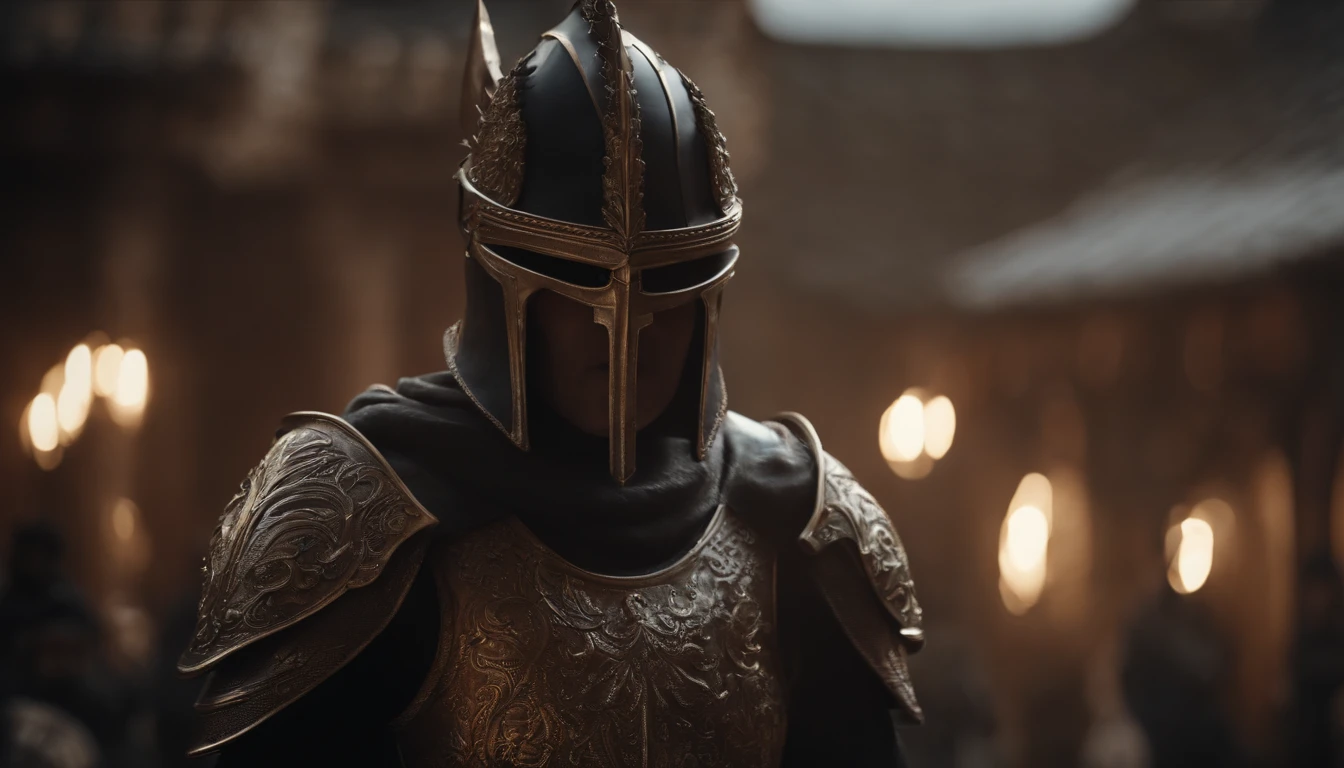 Fantasy world monster knight,中景 the scene is,Full body like, highly detailed surreal vfx,oc rendered,Shot with 70 mm - AR 16:9 --q 2 --s 1000