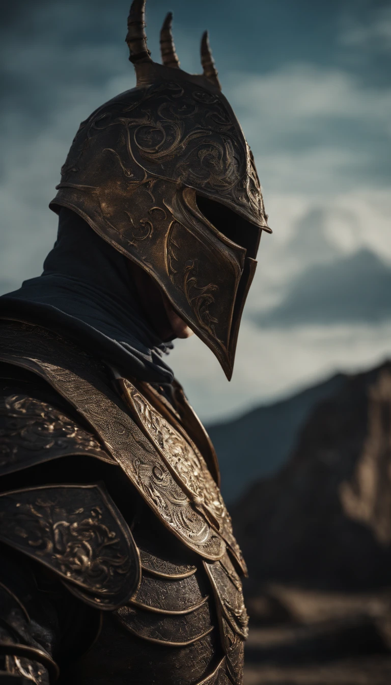 Fantasy World Monster Knight,中景 the scene is,Full body like, highly detailed surreal vfx,oc rendered,Shot with 70 mm - AR 16:9 --q 2 --s 1000