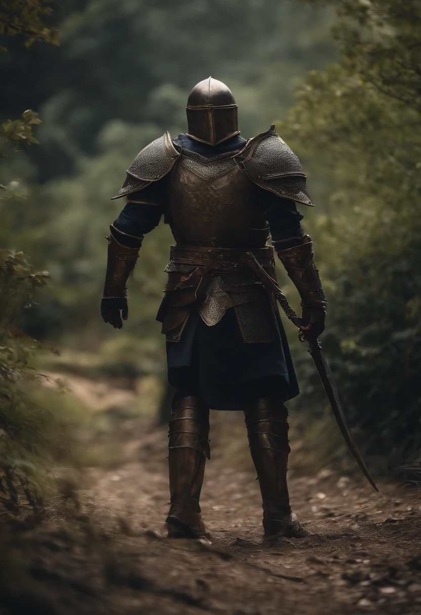 Fantasy World Monster Knight,中景 the scene is,Full body like, highly detailed surreal vfx,oc rendered,Shot with 70 mm - AR 16:9 --q 2 --s 1000
