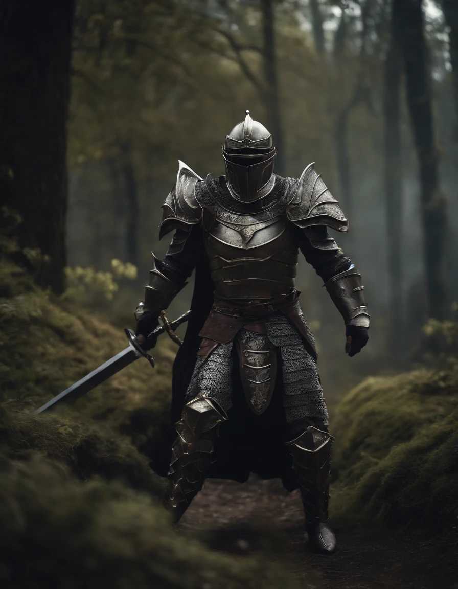 Fantasy World Monster Knight,中景 the scene is,Full body like, highly detailed surreal vfx,oc rendered,Shot with 70 mm - AR 16:9 --q 2 --s 1000