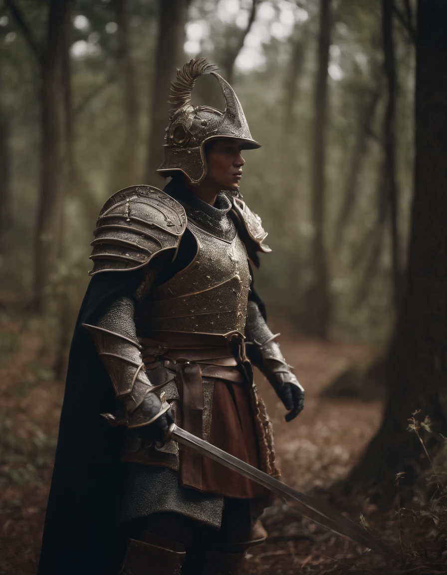 Fantasy World Monster Knight,中景 the scene is,Full body like, highly detailed surreal vfx,oc rendered,Shot with 70 mm - AR 16:9 --q 2 --s 1000