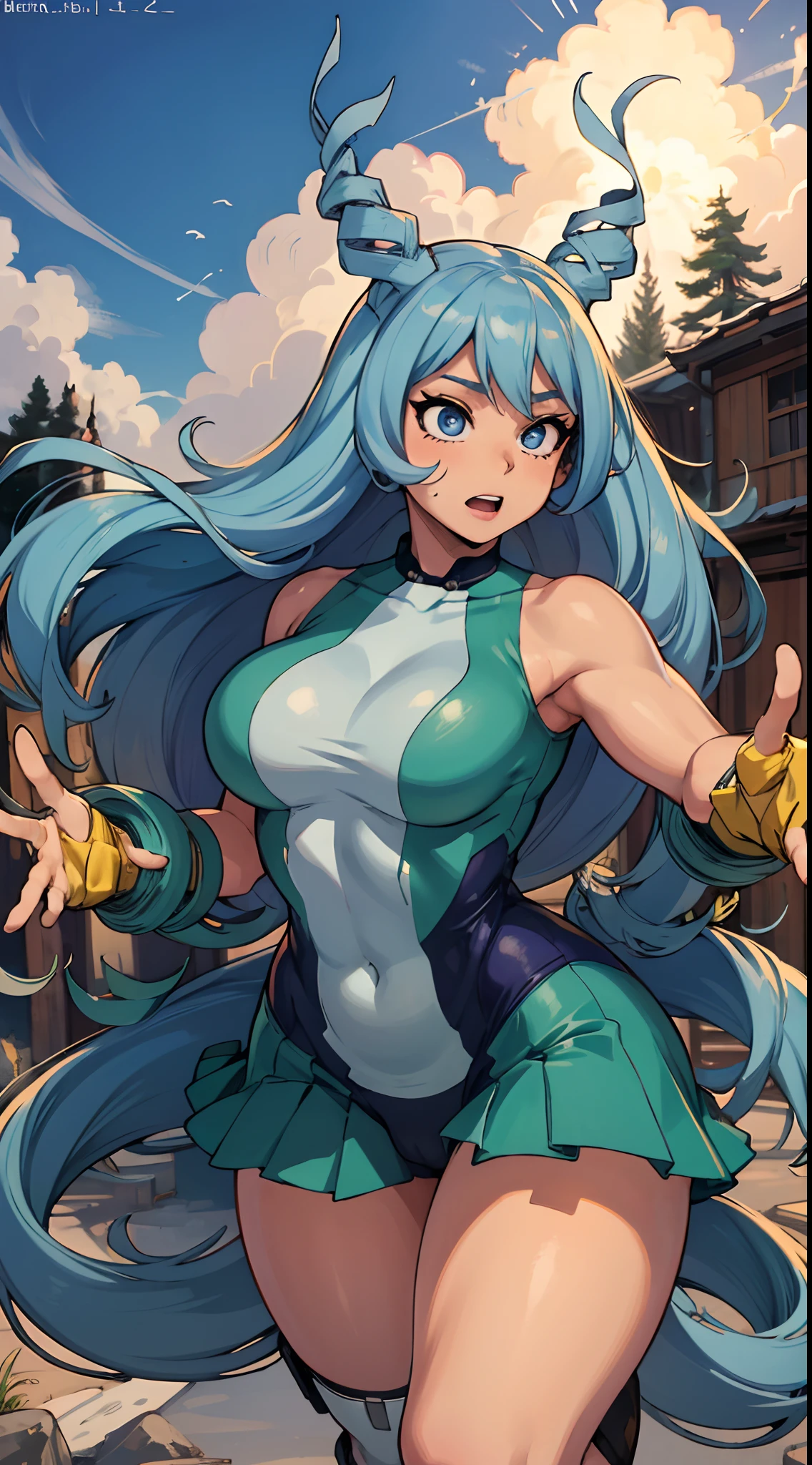 (best quality:1.3),   nejire hado by boku no hero ,  peituda, clivagem, sedutora, sexy, body curvy, bunda grande, peitos grandes,